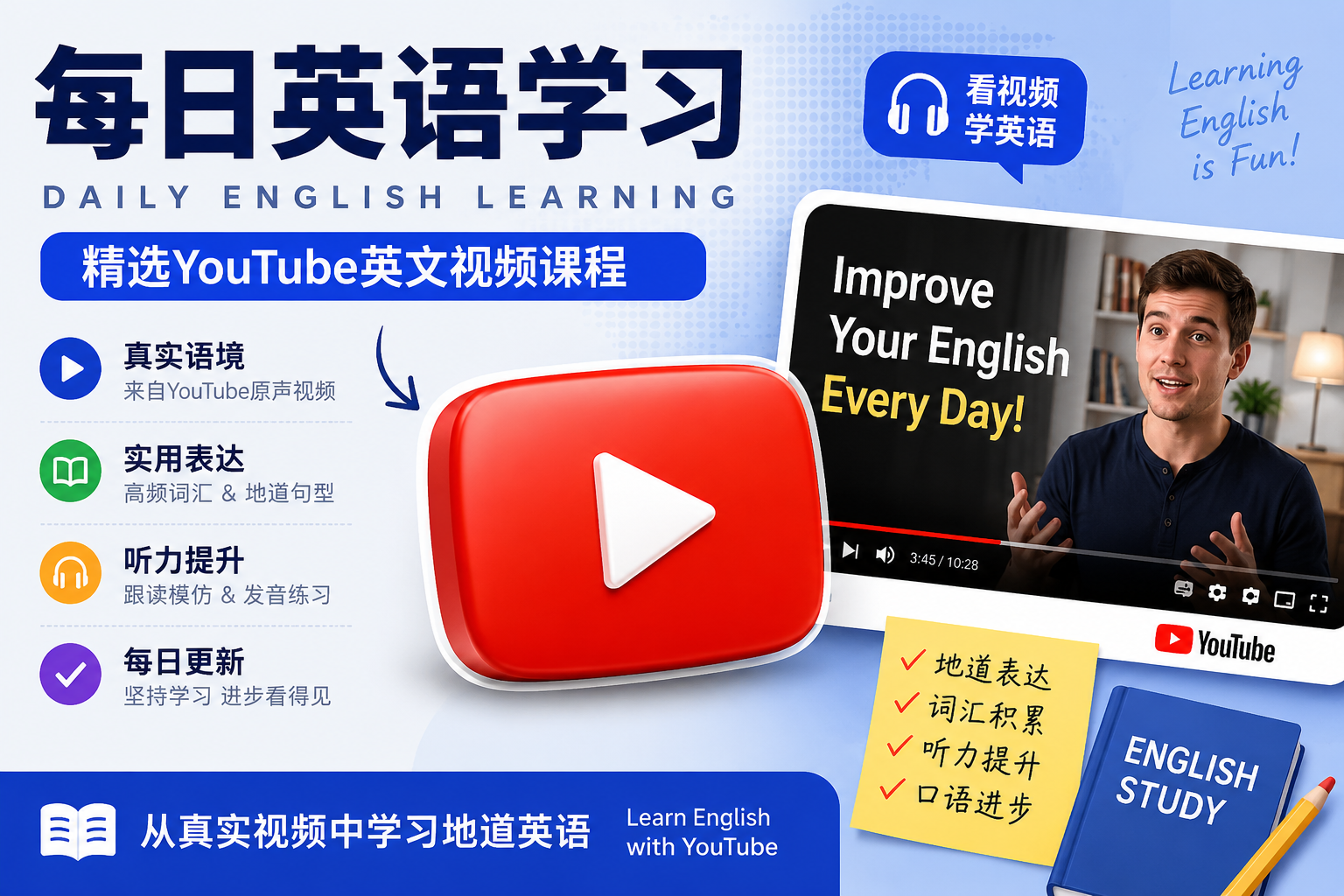 每日英语学习课程封面